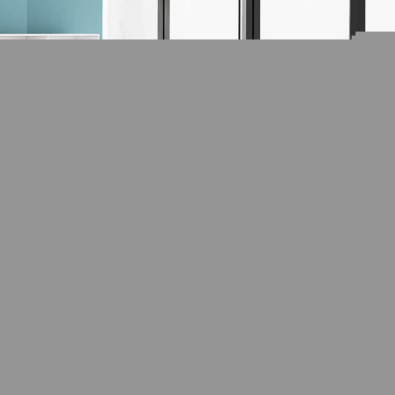 Ensemble de postes de travail modernes modèle KW003 en vrac - 4-Bureau commercial pour personne & Ensemble de chaises pour immeubles de bureaux